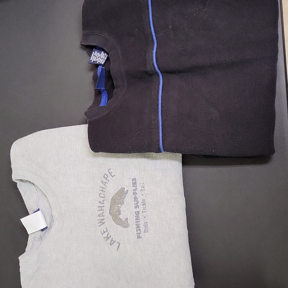 2 Cherokee Long Sleeve Crewneck Shirts